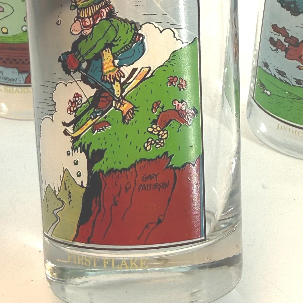 Set‎ of 3 Vintage 1982 Arby's Collector Series Gary Patterson Drinking Glasses